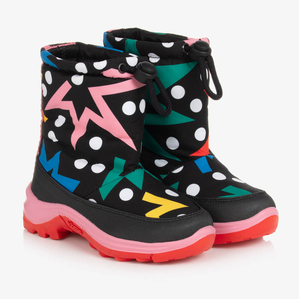 Stella McCartney Kids - Teen Girls Black Star Print Snowboots | Childrensalon