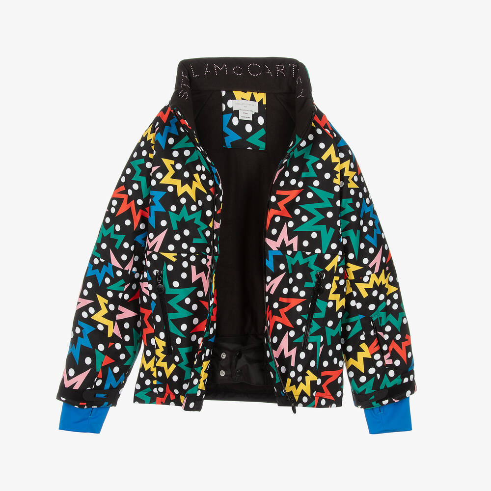 Stella McCartney Kids-Teen Girls Black Star Ski Jacket | Childrensalon Outlet