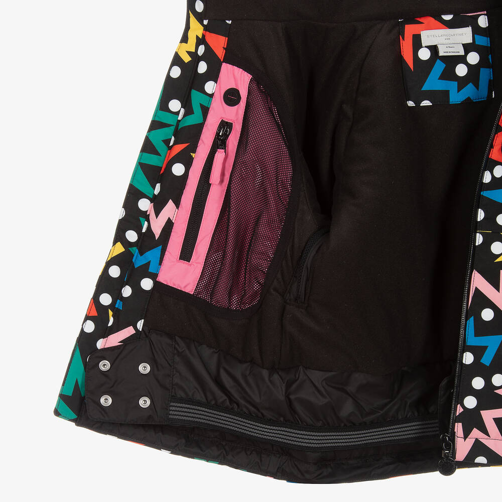Stella McCartney Kids-Teen Girls Black Star Ski Jacket | Childrensalon Outlet