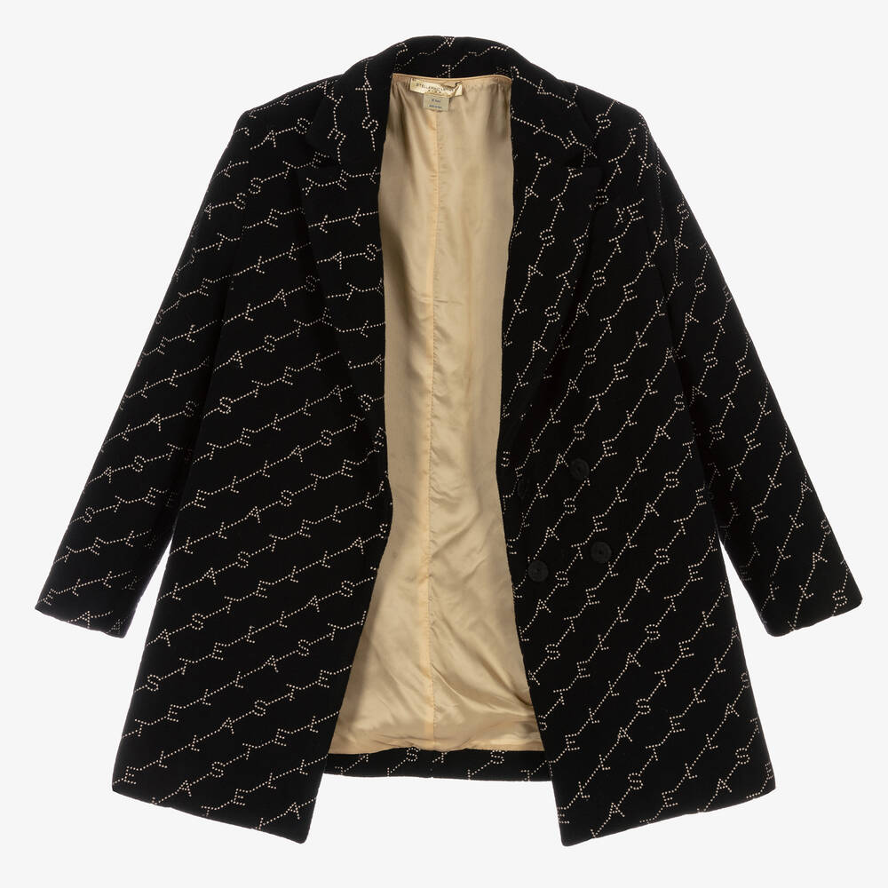 Girls black wool coat new arrivals