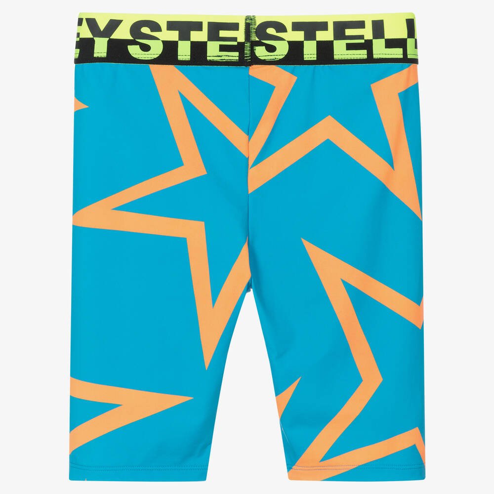 Stella McCartney Kids-Teen Girls Blue Cycling Shorts | Childrensalon Outlet