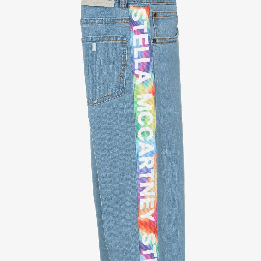 Stella McCartney Kids-Teen Girls Blue Denim Slim-Fit Jeans | Childrensalon Outlet