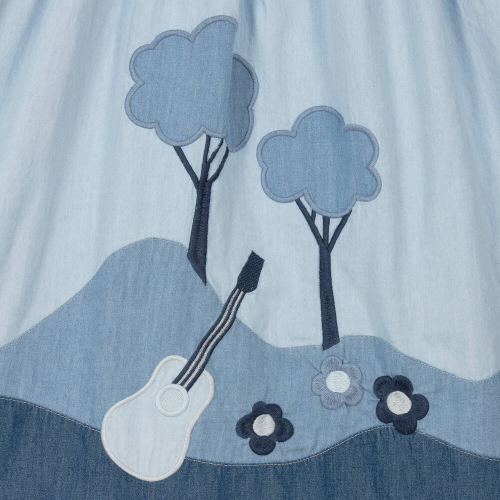 Stella McCartney Kids-Teen Girls Blue Organic Denim Dress | Childrensalon Outlet