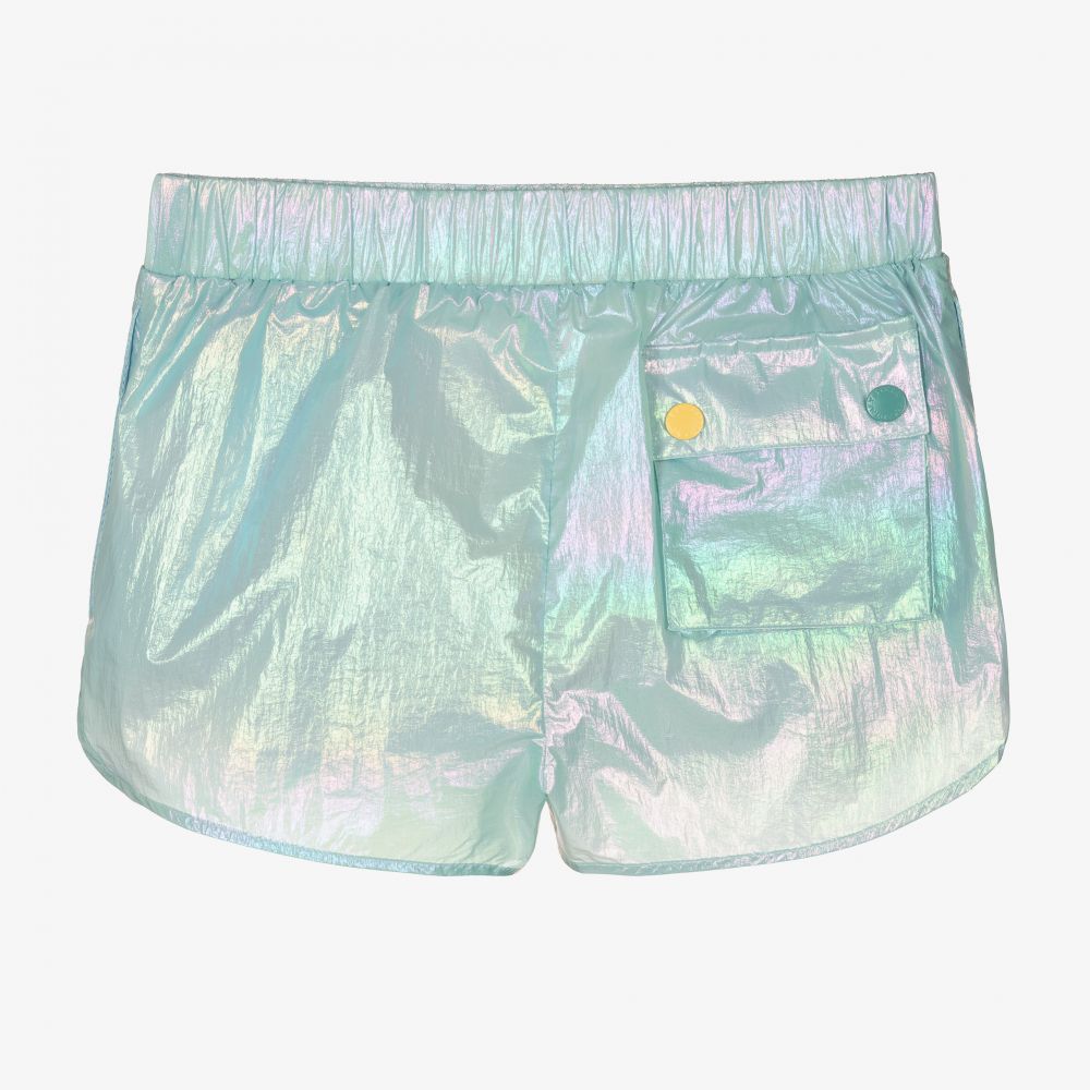 Stella McCartney Kids-شورت تينز بناتي لون أزرق أكوا | Childrensalon Outlet