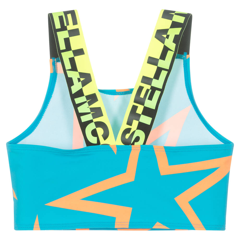 Stella McCartney Kids-Teen Girls Blue Sports Top | Childrensalon Outlet