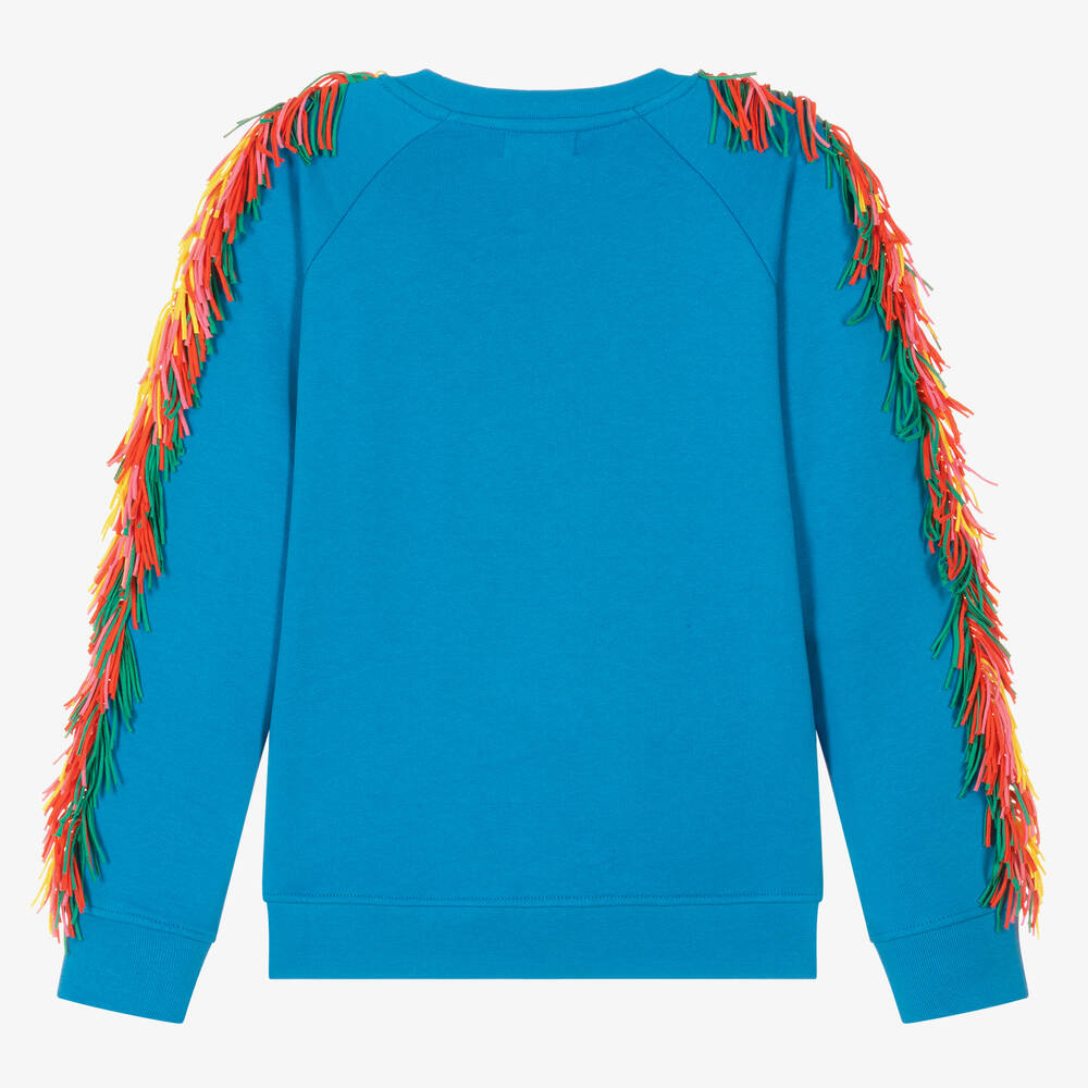 Stella mccartney fringe sweater discount