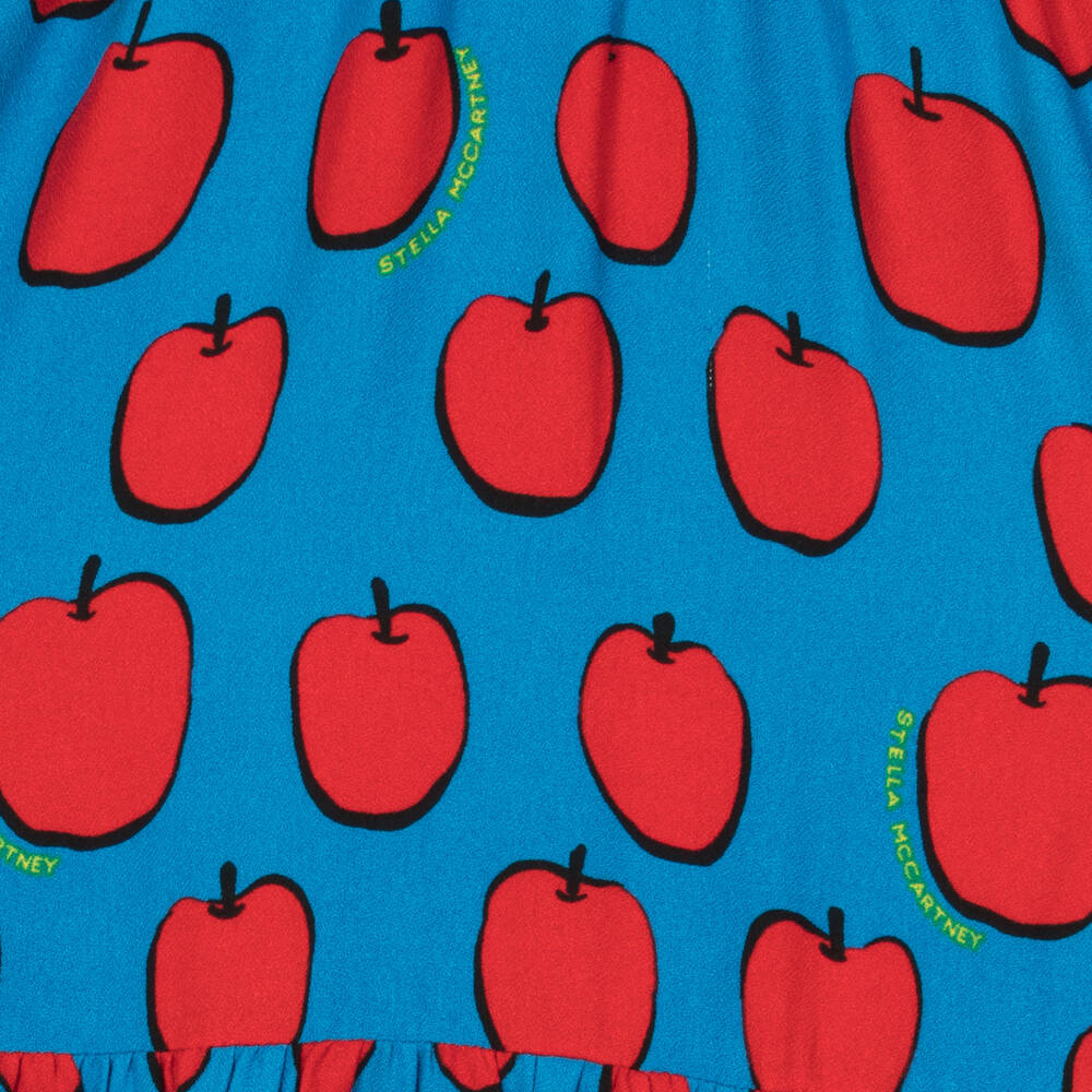 Stella McCartney Kids-Голубое платье из вискозы для девочек-подростков | Childrensalon Outlet