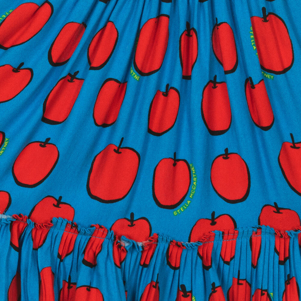 Stella McCartney Kids-Голубая юбка из вискозы для девочек-подростков | Childrensalon Outlet