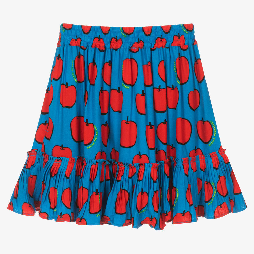 スカート Stella McCartney Skirts Stella McCartney Kids - Teen Girls Blue Viscose Skirt