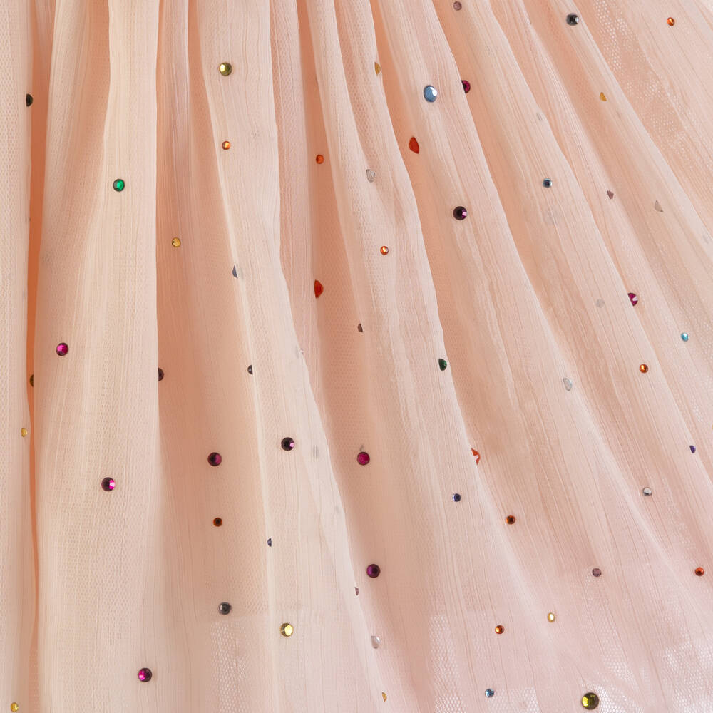 Stella McCartney Kids-Teen Girls Blush Pink Chiffon & Tulle Skirt | Childrensalon Outlet