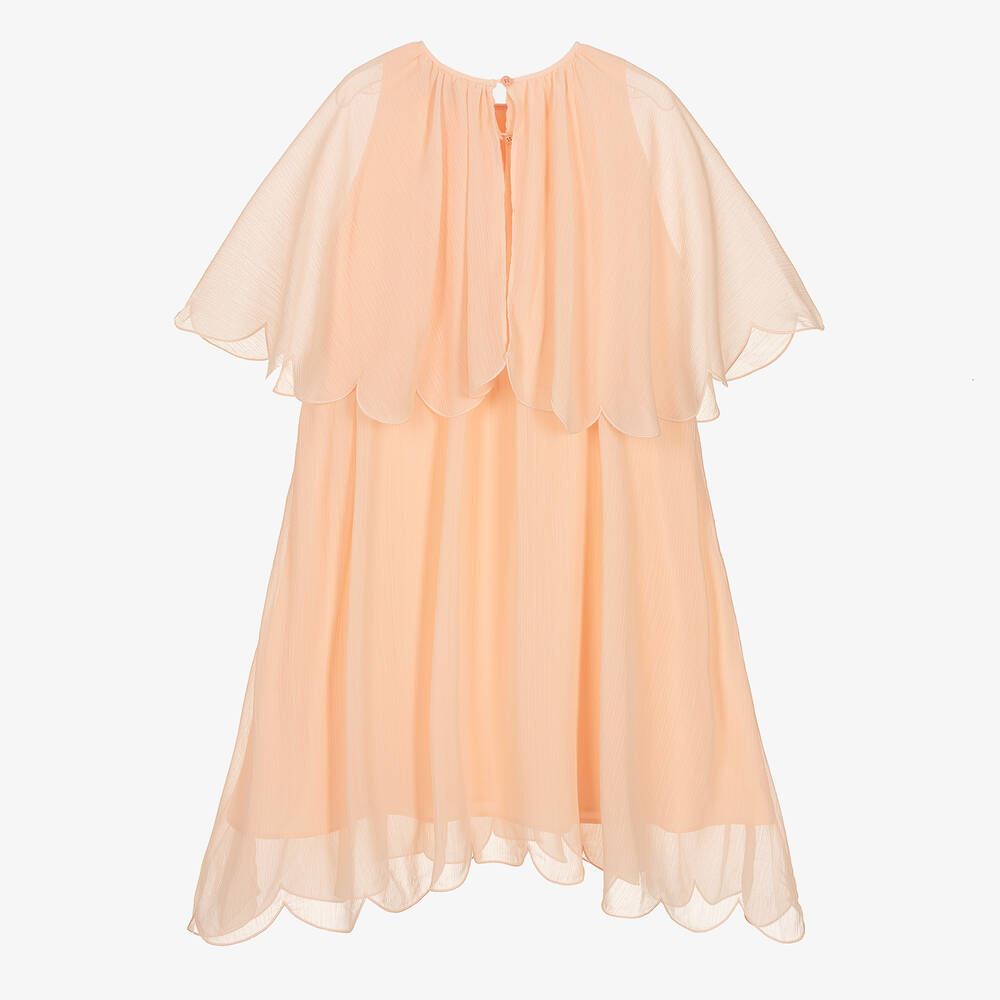 Stella McCartney Kids-Teen Girls Blush Pink Georgette Dress | Childrensalon Outlet