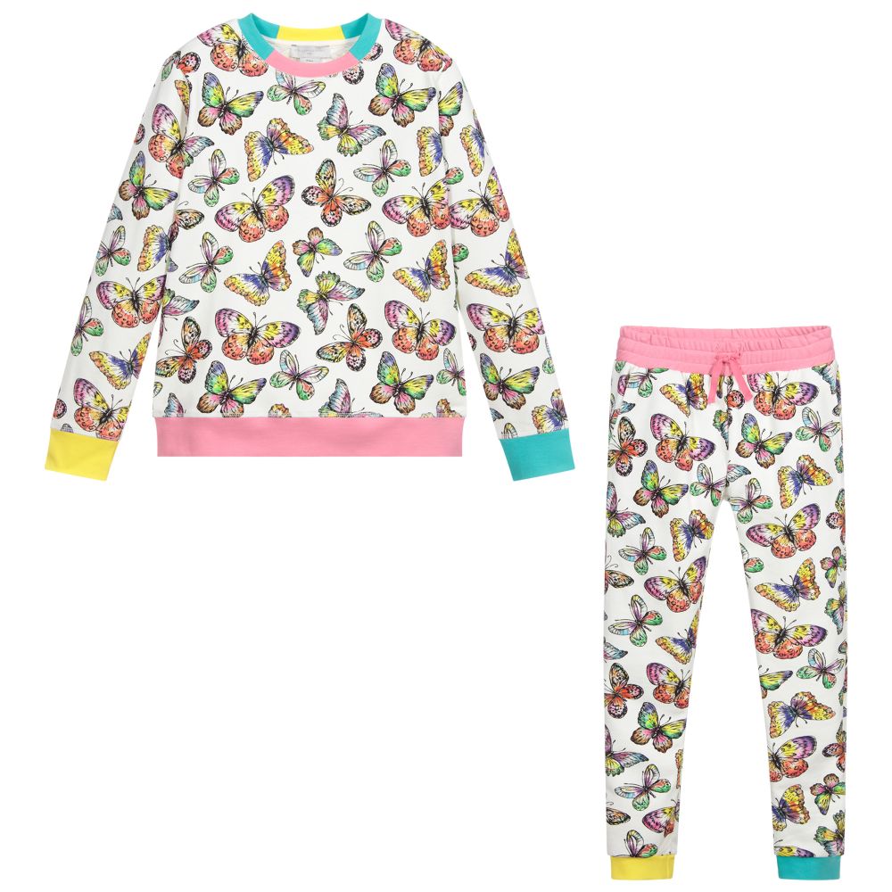 Stella McCartney Kids - Cпортивный костюм с бабочками для девушек | Childrensalon