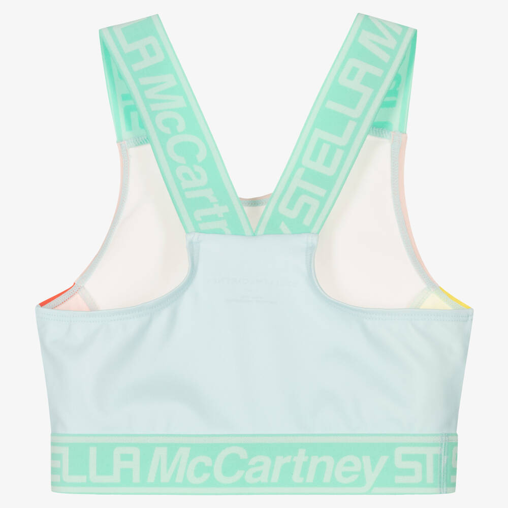 Stella McCartney Kids-Teen Girls Colourblock Crop Top | Childrensalon Outlet