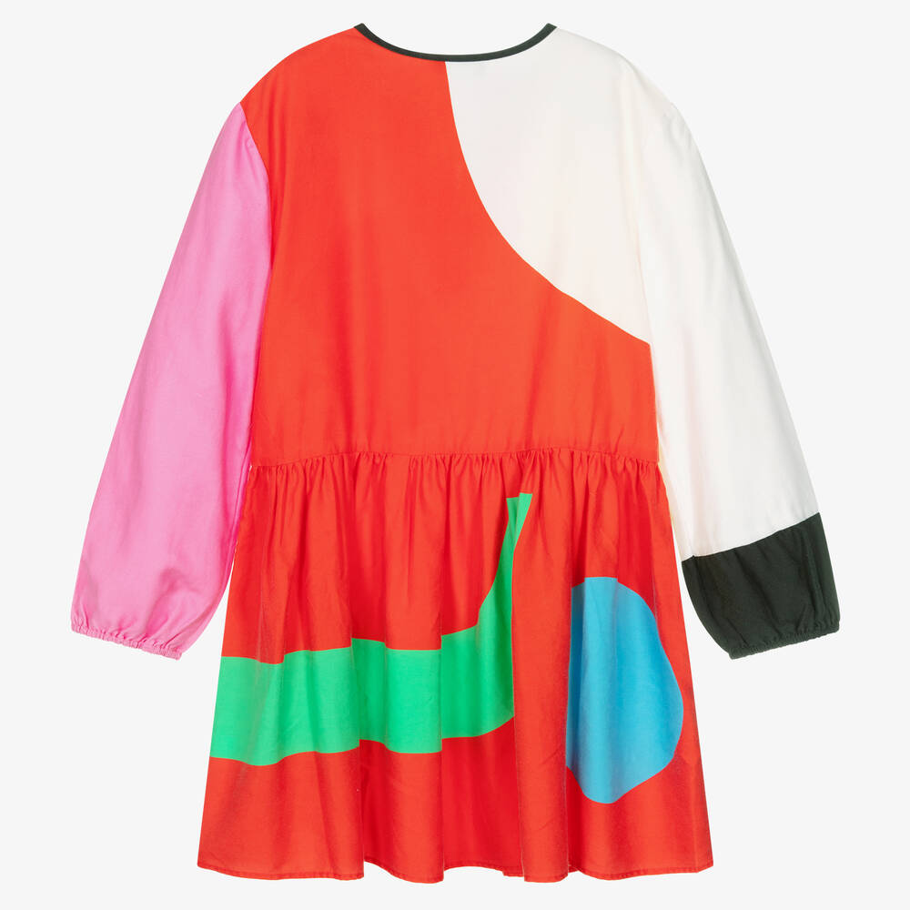 Stella McCartney Kids-Платье с цветовыми блоками для девочек-подростков | Childrensalon Outlet