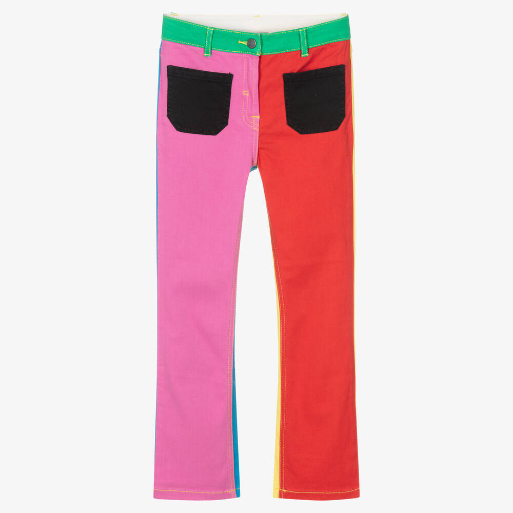 Stella McCartney Kids-Teen Girls Colourblock Jeans | Childrensalon Outlet