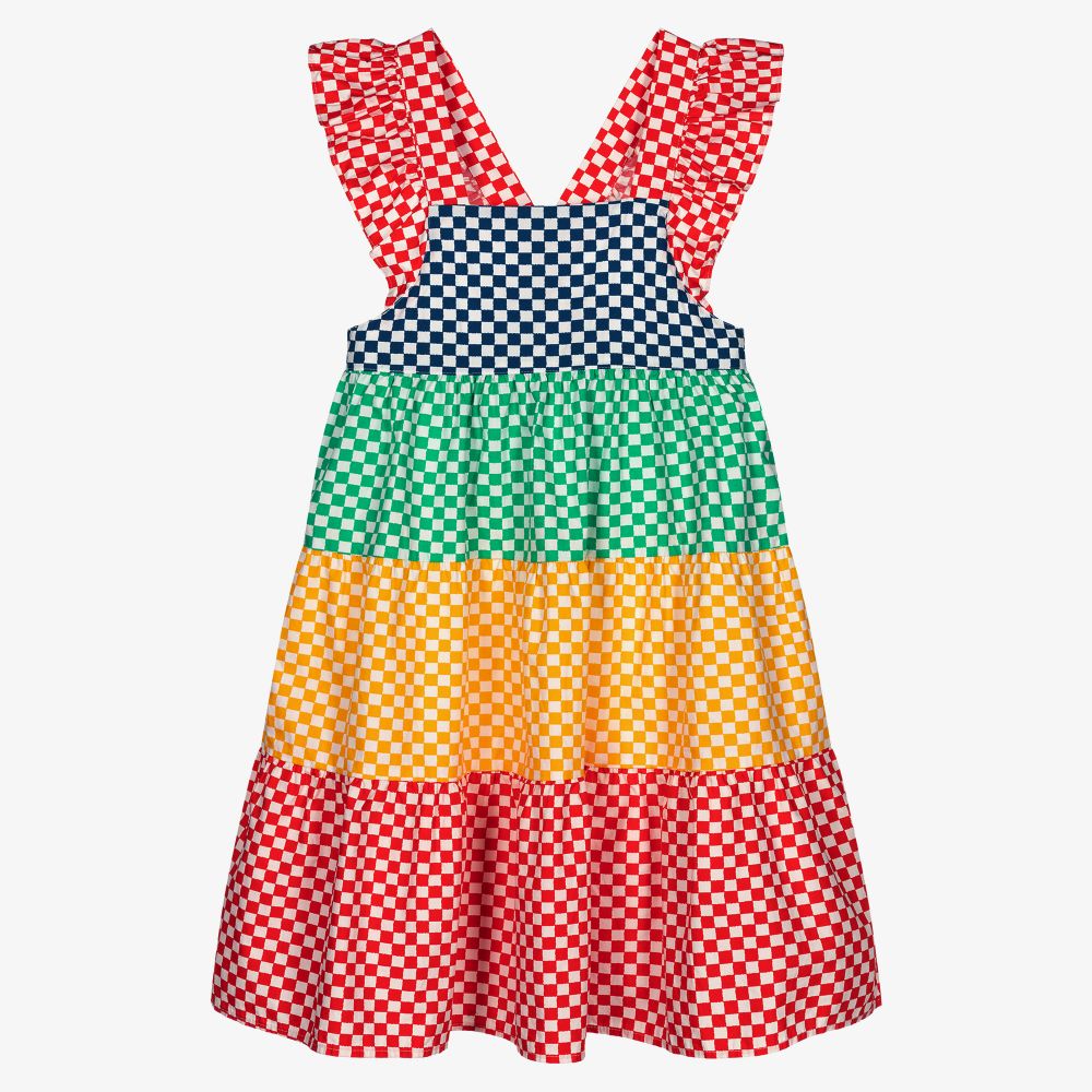 Teen Girls Cotton Check Dress