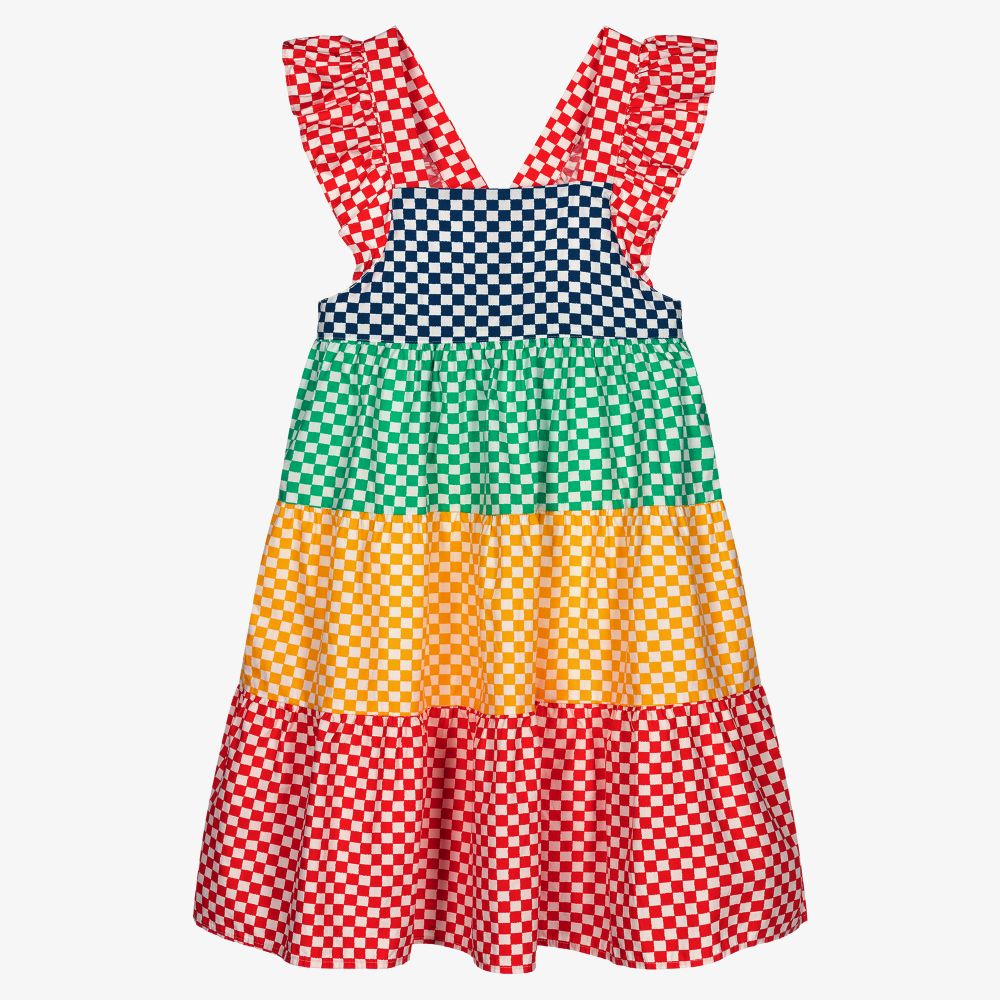 Stella McCartney Kids - Kariertes Teen Baumwollkleid (M) | Childrensalon