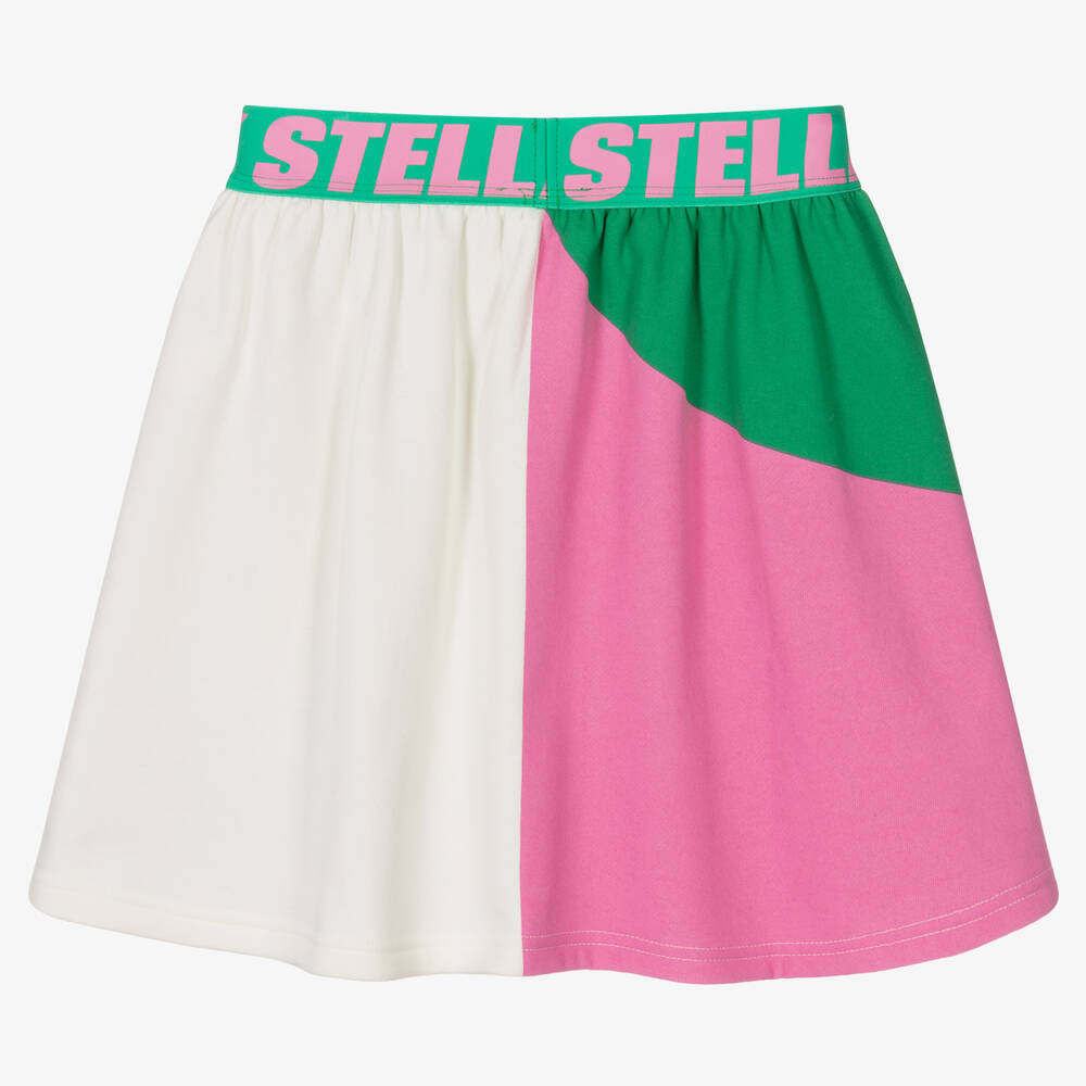 Stella McCartney Kids-Teen Girls Cotton Logo Skirt | Childrensalon Outlet