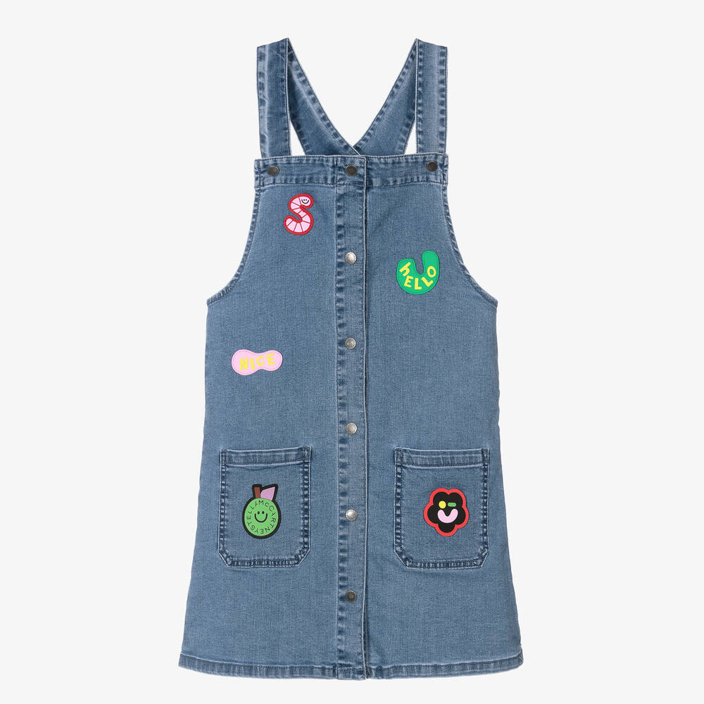 Stella McCartney Kids - Teen Girls Denim Pinafore Dress | Childrensalon