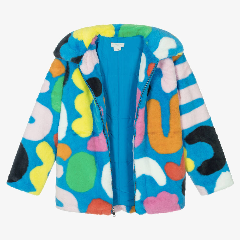 Stella McCartney Kids-Teen Girls Faux Fur Coat | Childrensalon Outlet