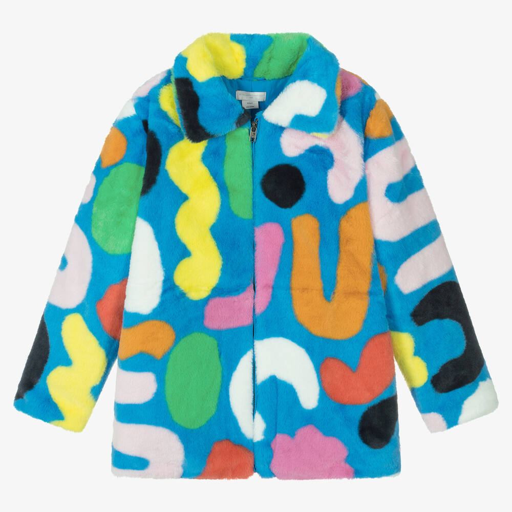 Stella McCartney Kids-Teen Girls Faux Fur Coat  | Childrensalon Outlet