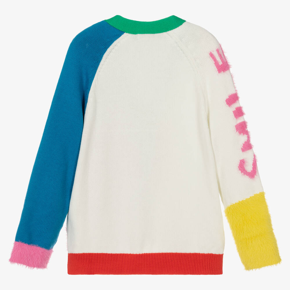 Stella McCartney Kids-Пушистый вязаный кардиган | Childrensalon Outlet