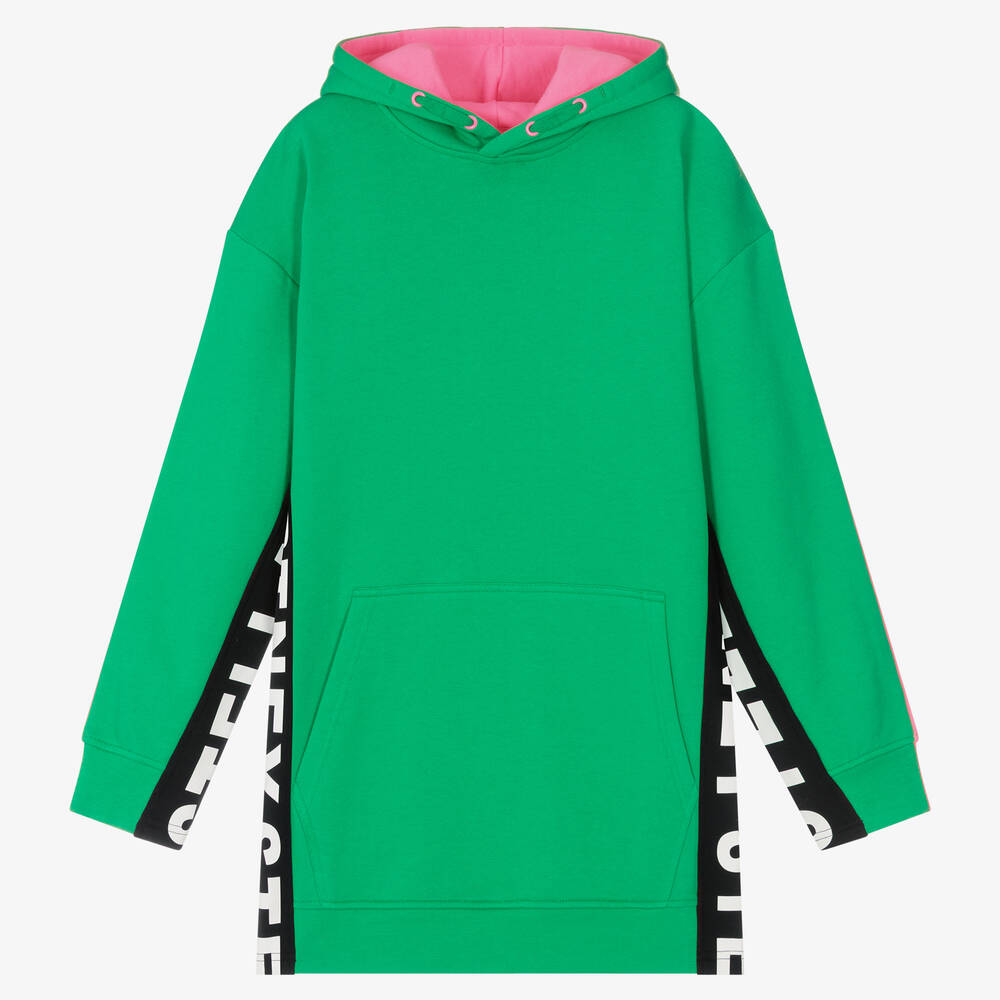 Stella McCartney Kids - Teen Girls Green Hoodie Dress | Childrensalon