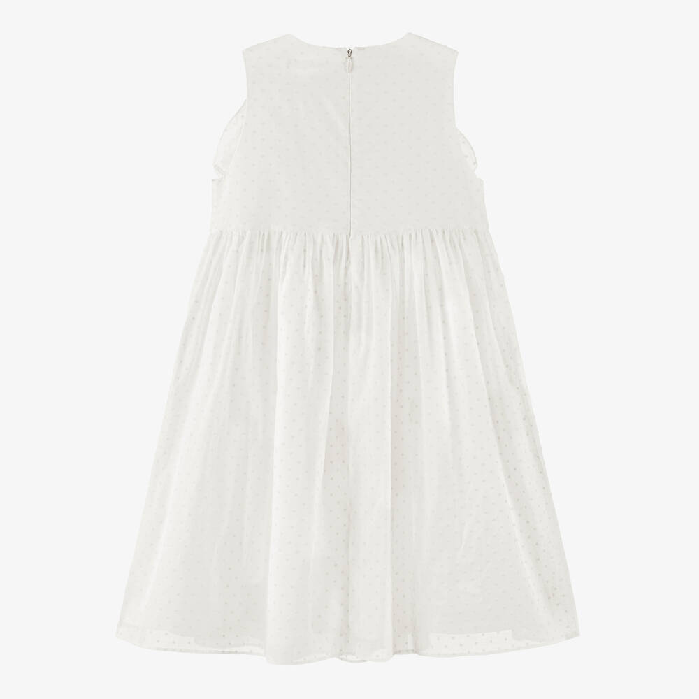 Stella McCartney Kids-Teen Girls Ivory Cotton Dress | Childrensalon Outlet