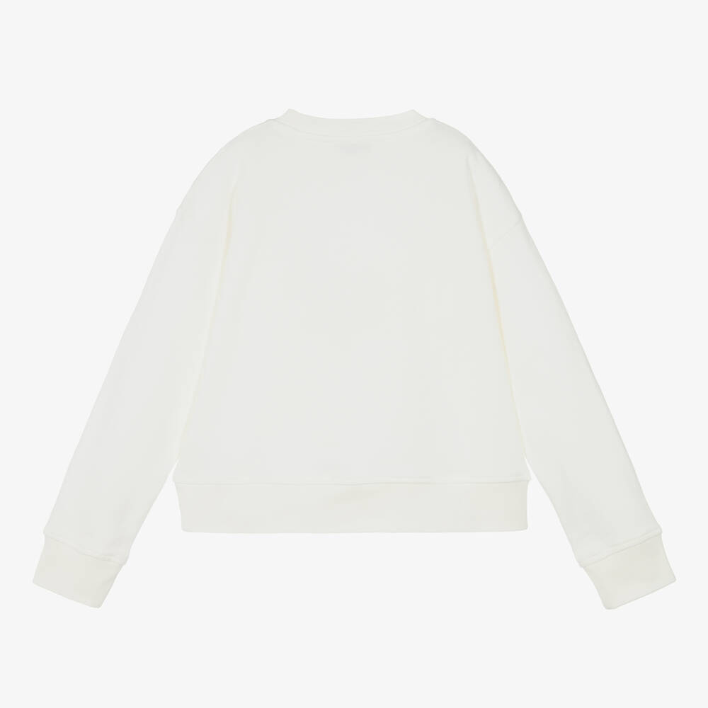 Stella McCartney Kids-Teen Girls Ivory Cotton Sweatshirt | Childrensalon Outlet