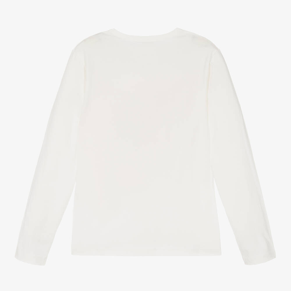 Stella McCartney Kids-Teen Girls Ivory Cotton Unicorn Top | Childrensalon Outlet