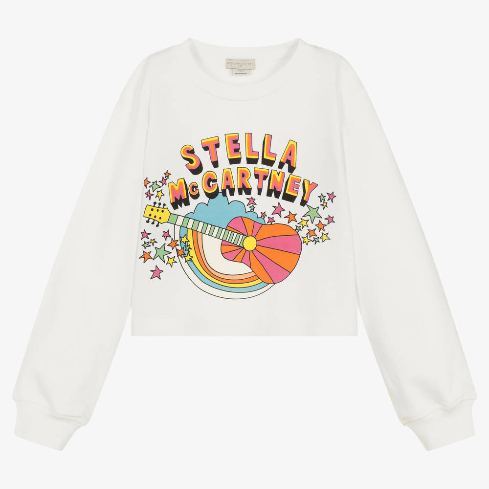Stella McCartney Kids - Teen Girls Ivory Love To Dream Sweatshirt | Childrensalon