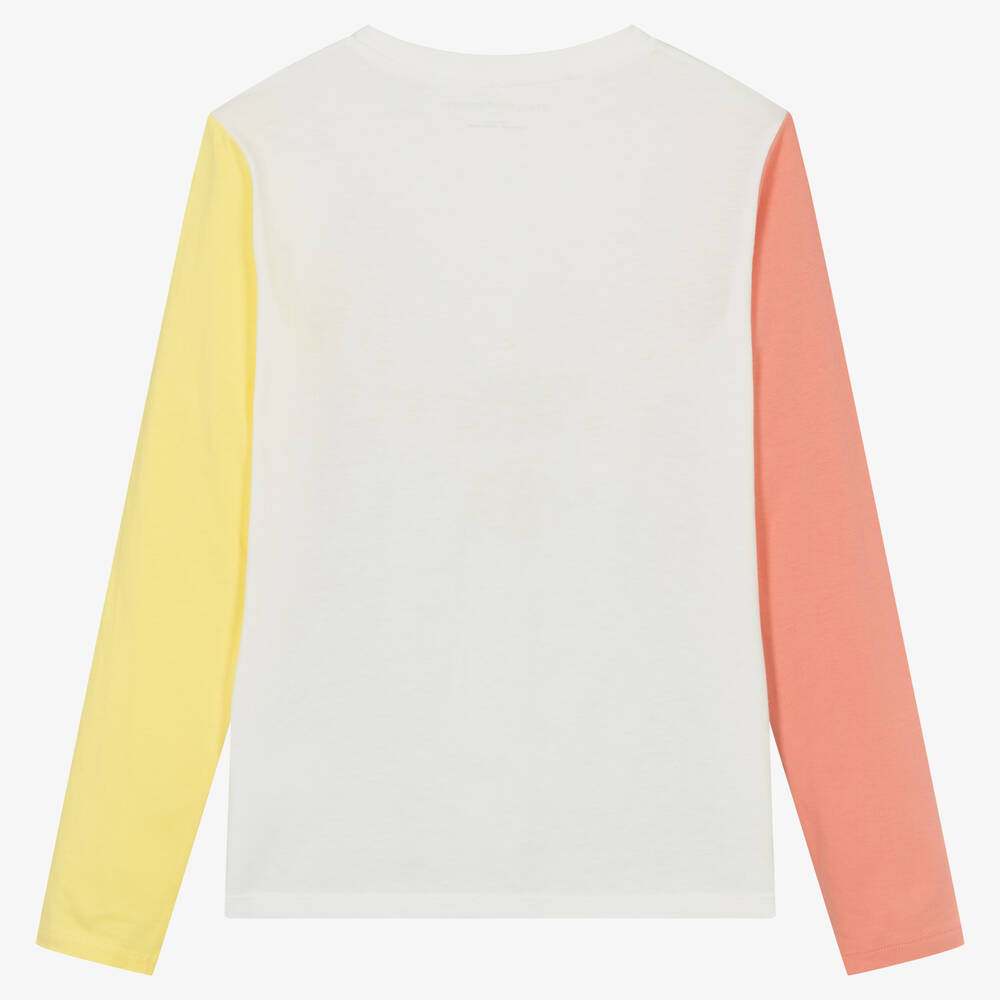 Stella McCartney Kids-Teen Girls Ivory Organic Cotton Unicorn Top | Childrensalon Outlet