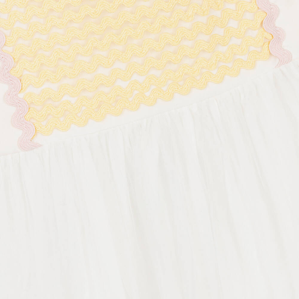 Stella McCartney Kids-Teen Girls Ivory Organza Dress | Childrensalon Outlet