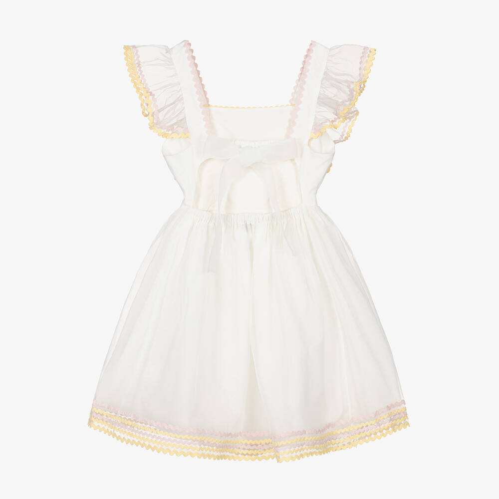 Stella McCartney Kids-Teen Girls Ivory Organza Dress | Childrensalon Outlet