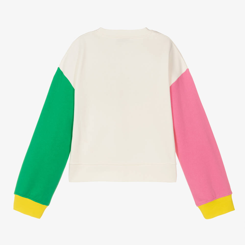 Stella McCartney Kids-Кремовый свитшот для девочек-подростков | Childrensalon Outlet