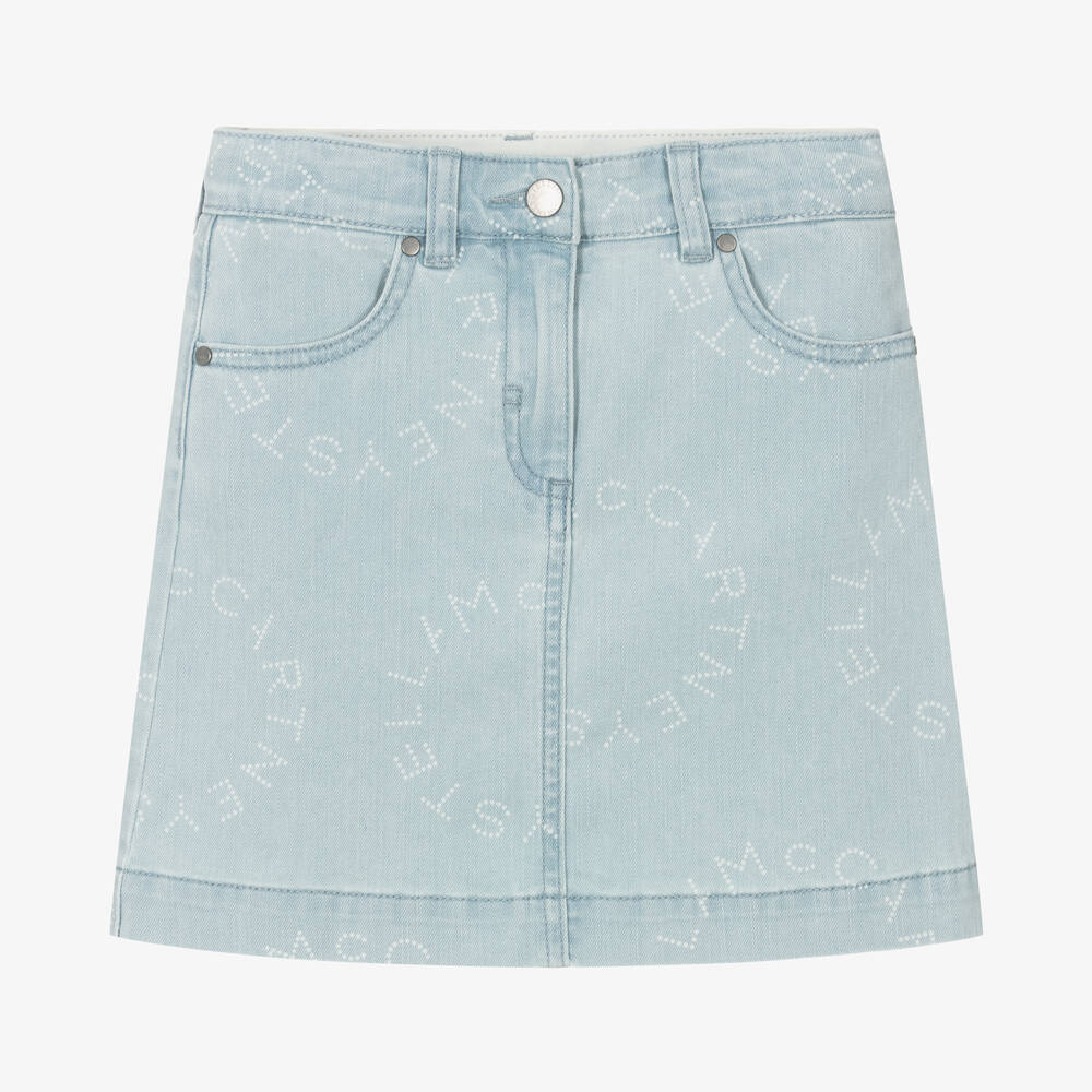 Stella McCartney Kids-Teen Girls Light Blue Denim Skirt | Childrensalon Outlet