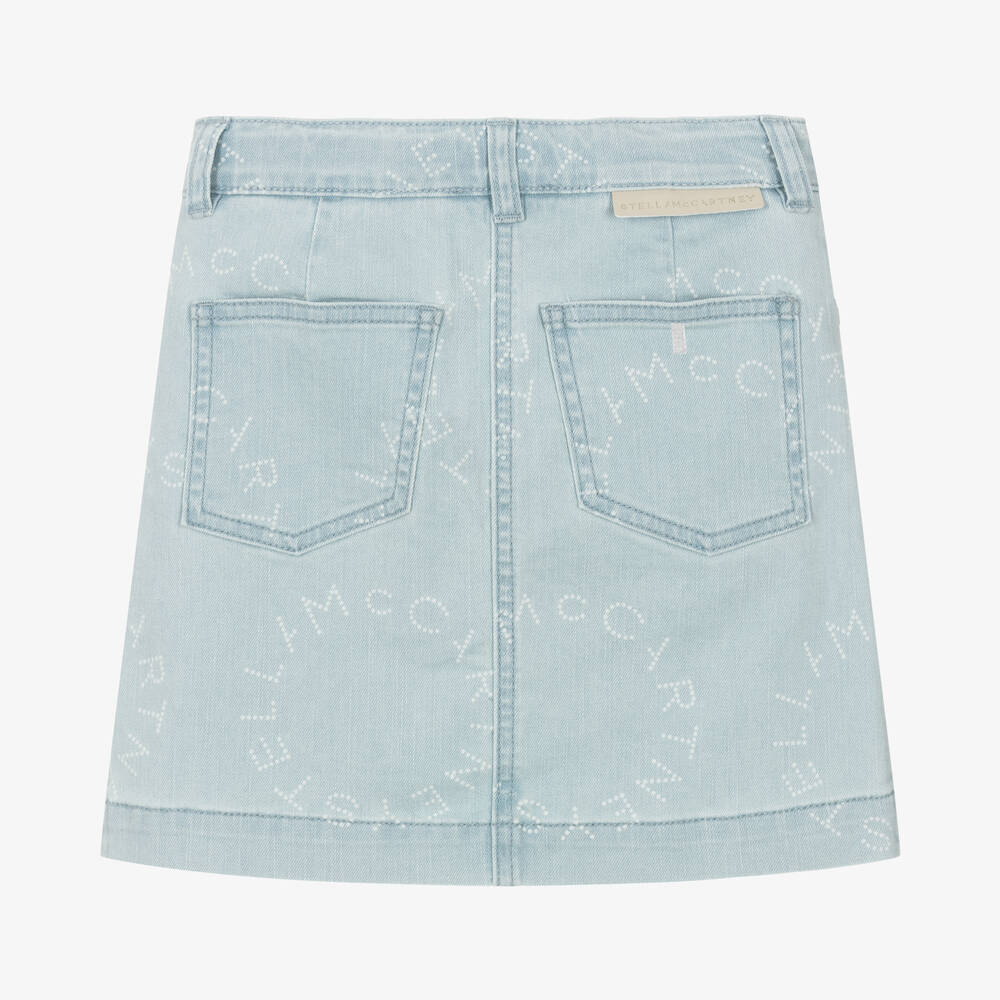 Stella McCartney Kids-Teen Girls Light Blue Denim Skirt | Childrensalon Outlet