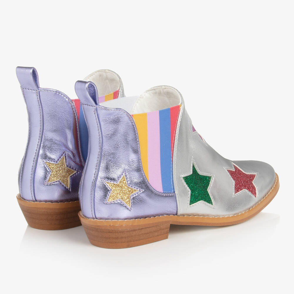 Stella McCartney Kids-Ботинки цвета серебристый металлик | Childrensalon Outlet