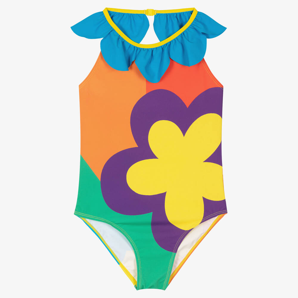 Stella McCartney Kids - Teen Girls Multicolour Flower Swimsuit | Childrensalon