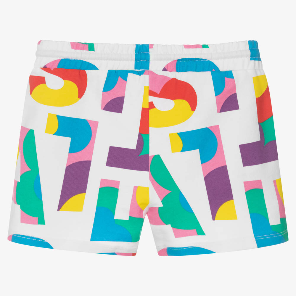 Stella McCartney Kids-Шорты с разноцветными буквами | Childrensalon Outlet