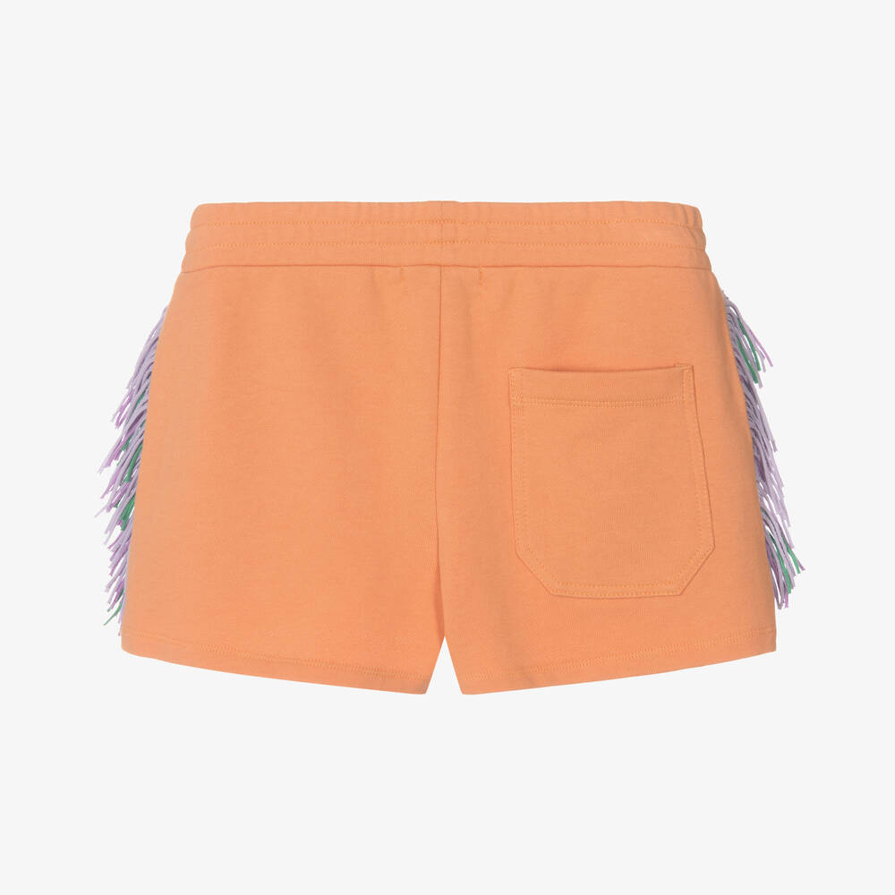 Stella McCartney Kids - Teen Girls Orange Cotton Fringed