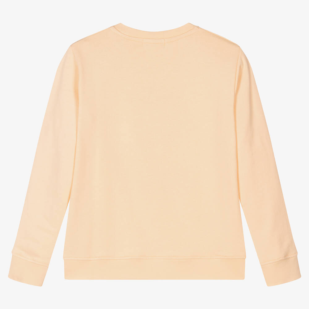 Stella McCartney Kids-Teen Girls Orange Cotton Logo Sweatshirt | Childrensalon Outlet