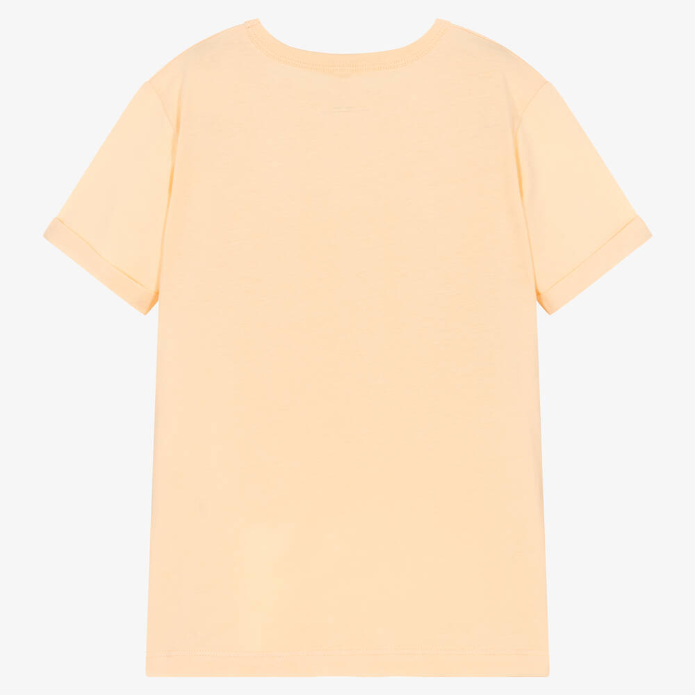 Stella McCartney Kids-Оранжевая футболка с надписью | Childrensalon Outlet