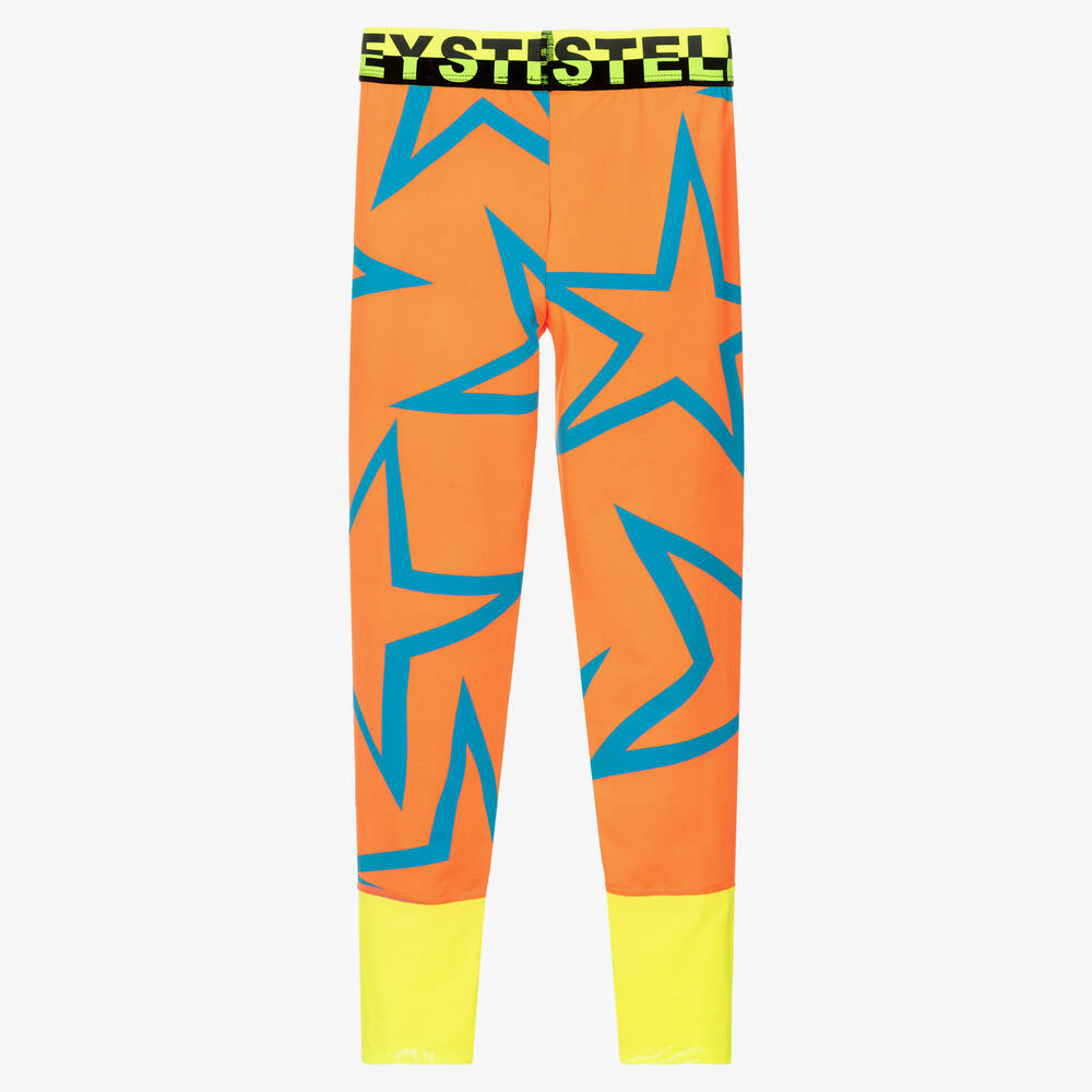 Stella McCartney Kids-Teen Girls Orange Sport Leggings | Childrensalon Outlet