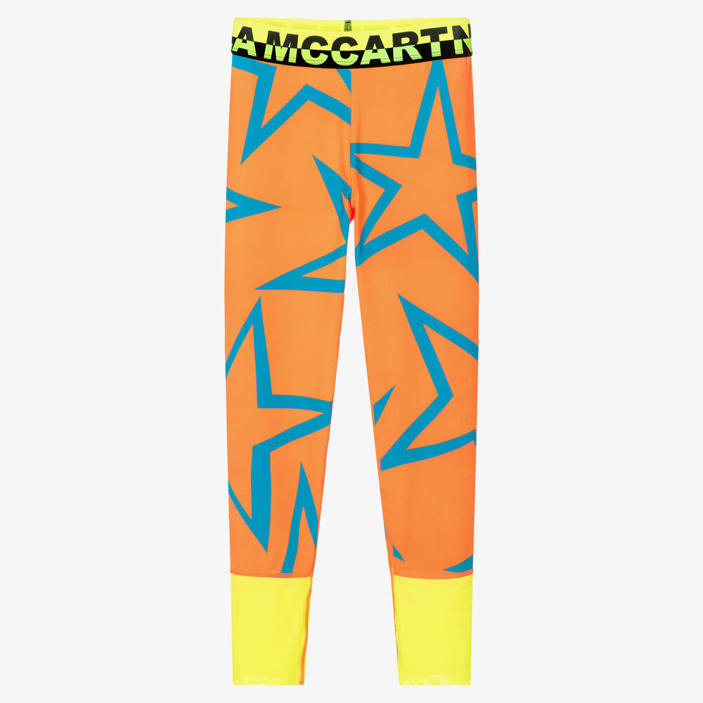 Stella McCartney Kids - Teen Girls Orange Sport Leggings | Childrensalon