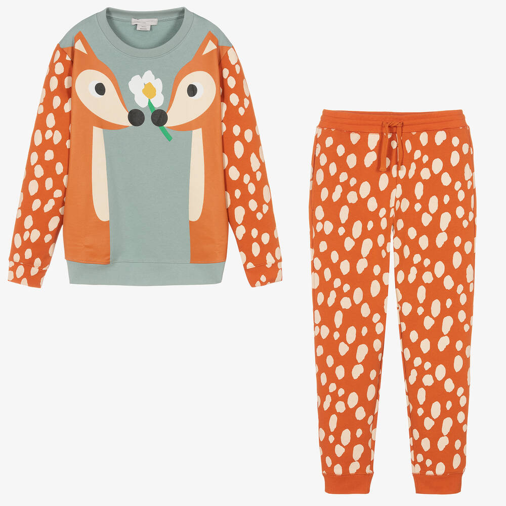 Stella McCartney Kids - Оранжевый спортивный костюм | Childrensalon