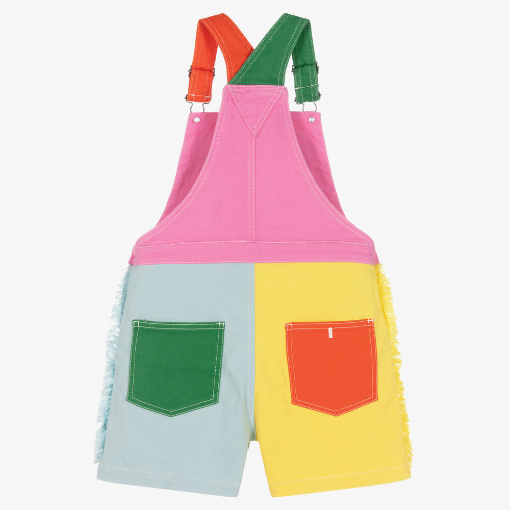 Stella McCartney Kids-Teen Girls Parrot Dungaree Shorts | Childrensalon Outlet