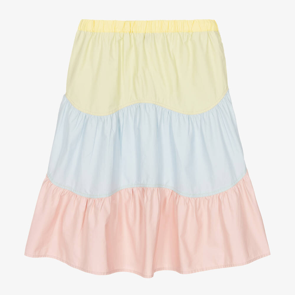 Stella McCartney Kids-Teen Girls Pastel Colourblock Skirt | Childrensalon Outlet