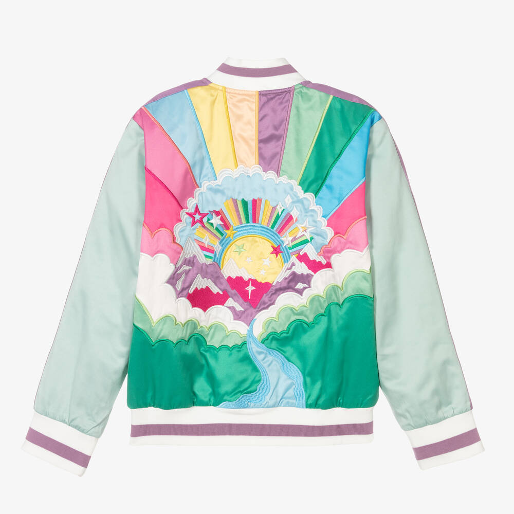 Stella McCartney Kids-Розовая куртка-бомбер для девочек-подростков | Childrensalon Outlet