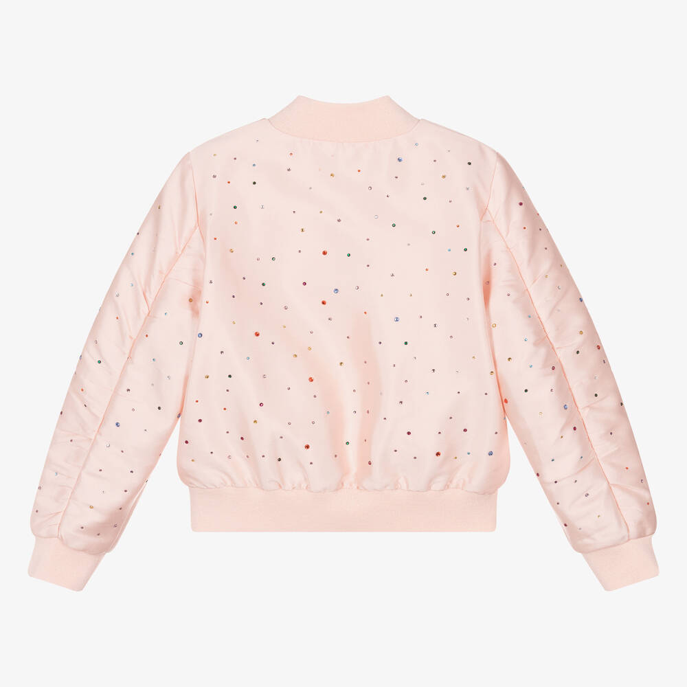 Stella McCartney Kids Teen Girls Pink Cotton Silk Jacket